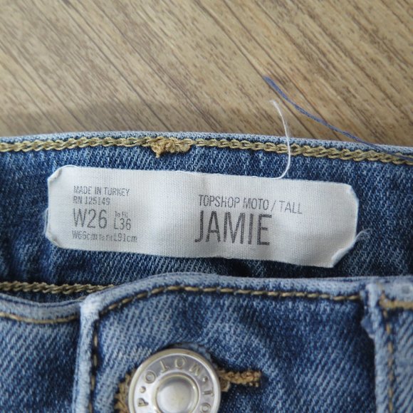 TopShop Jamie Skinny Jeans Size 26 Tall - Picture 9 of 12